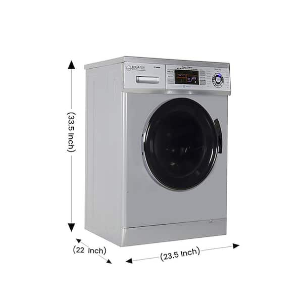 Deco 1.57 cu.ft. 110-Volt Silver High-Efficiency Compact Vented/Ventless  Electric Version 2 Pro All-in-One Washer Dryer Combo DC 4400 N / S - The  Home Depot