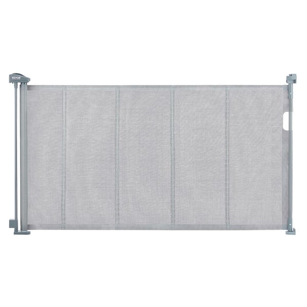 Grey retractable fashion baby gate