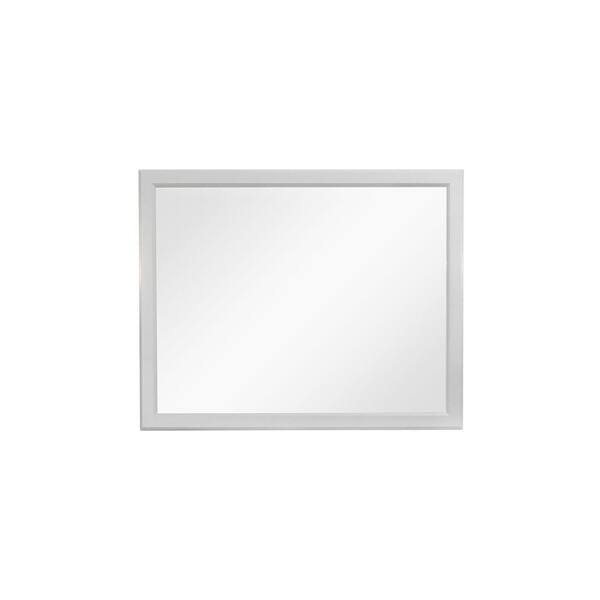 CASAINC 24 in. W x 36 in. H Framed Rectangular Bathroom Vanity Mirror in Grey