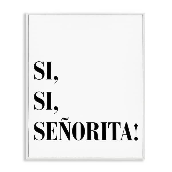 Stupell Industries Yes, Yes, Miss by SD Graphics Studio White Framed Typography Giclee Art Print 20 in. x 16 in.