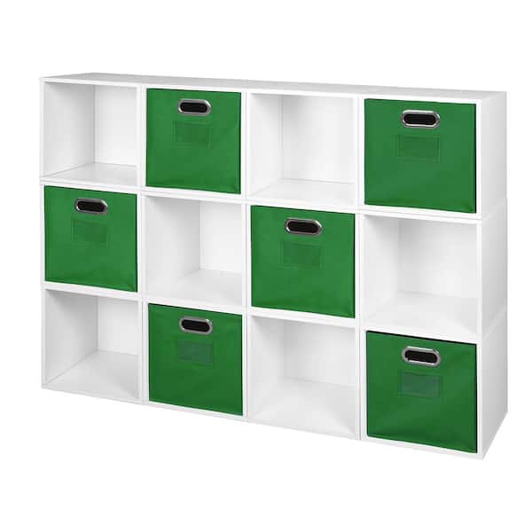 Niche 39 in. H x 52 in. W x 13 in. D Wood 12- Cube Organizer