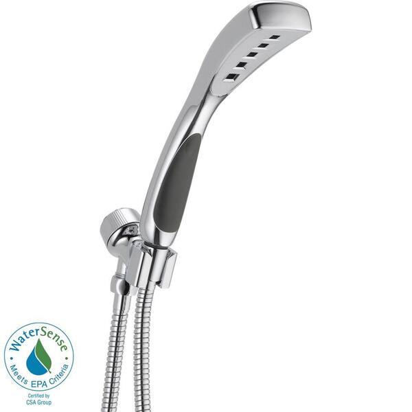 Delta 1-Spray 2.0 GPM Handshower in Chrome featuring H2Okinetic