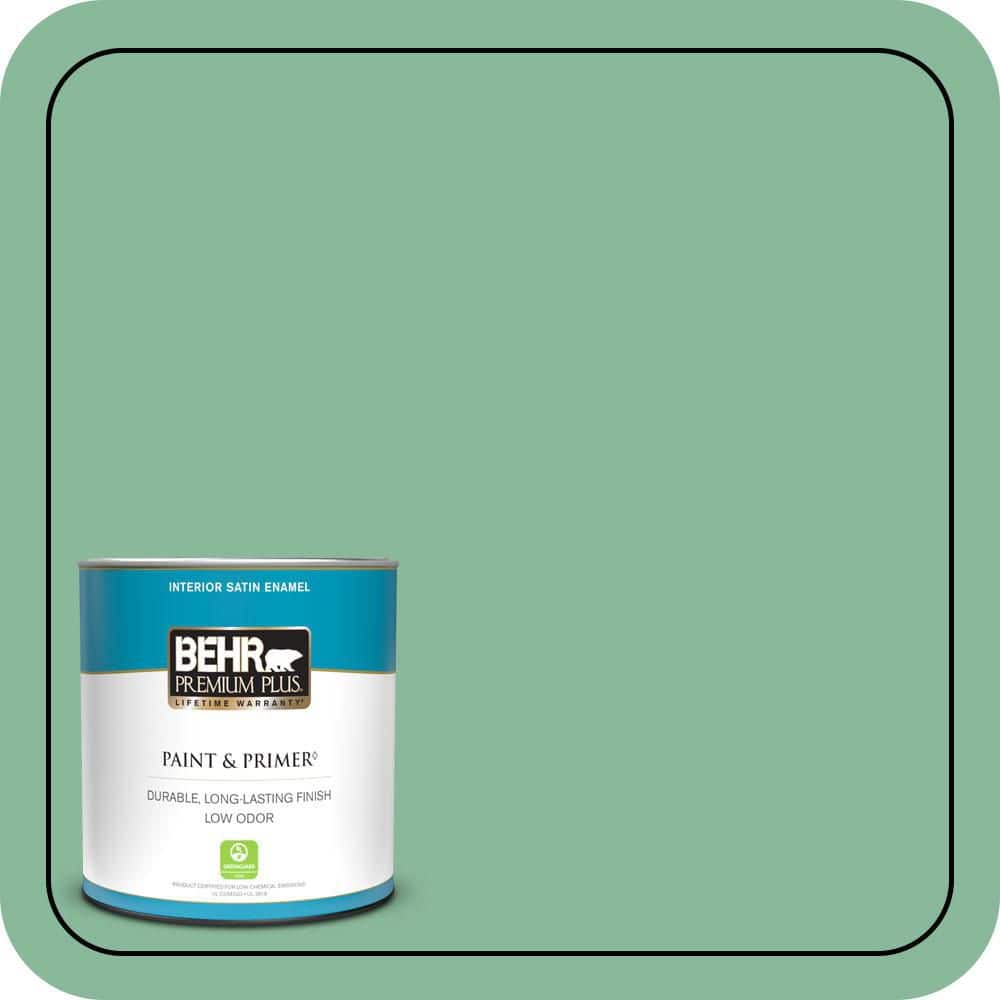 1 qt. #470D-4 Garden View Satin Enamel Low Odor Interior Paint & Primer price history on PriceWatchPro