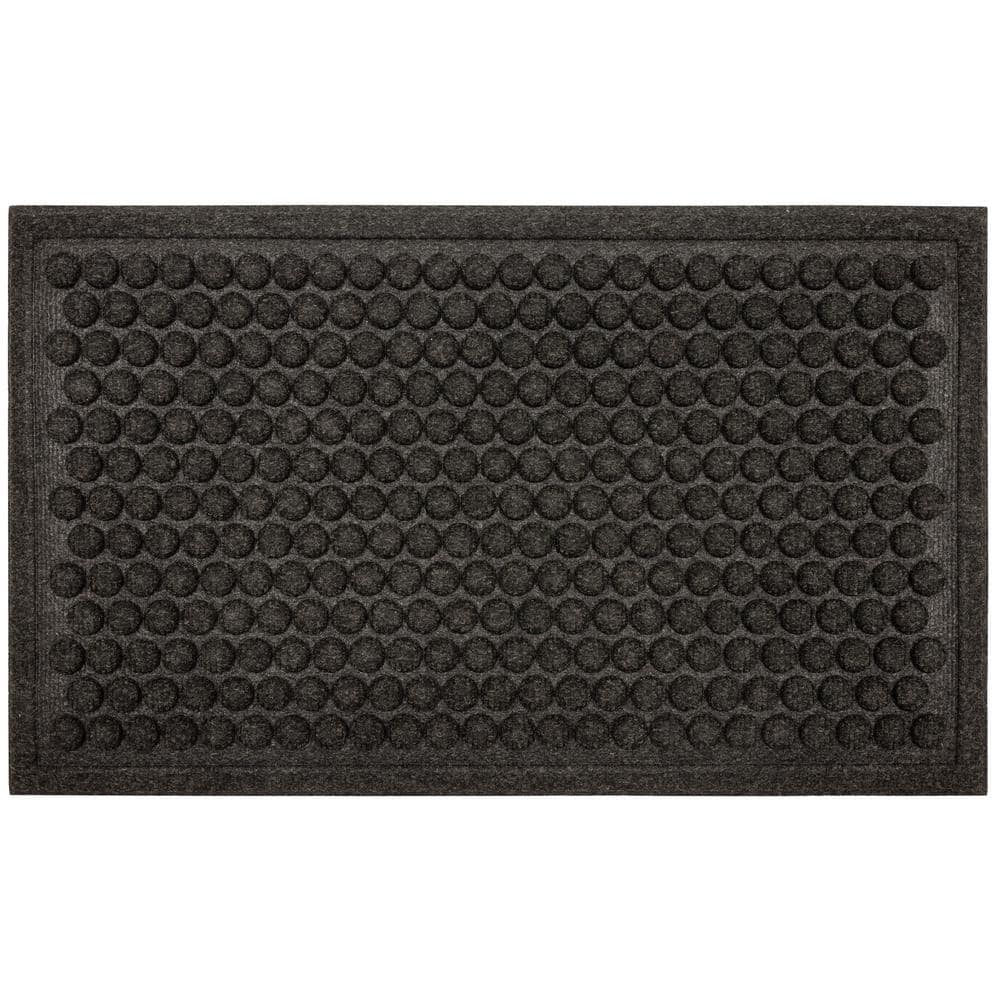 Mohawk Home Dots Charcoal 24 in. x 36 in. Impressions Door Mat 482862