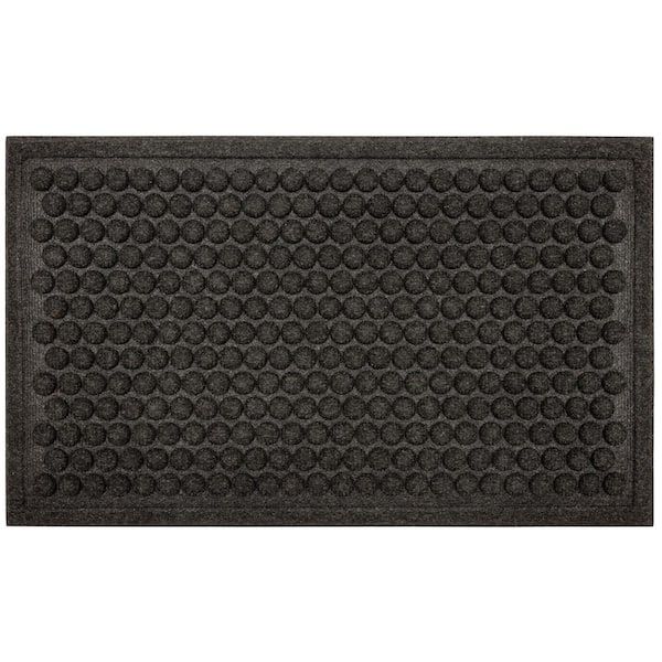 Mohawk Home Dots Charcoal 24 in. x 36 in. Impressions Door Mat