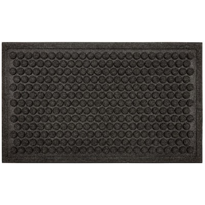 Dots Charcoal 18 in. x 30 in. Impressions Mat