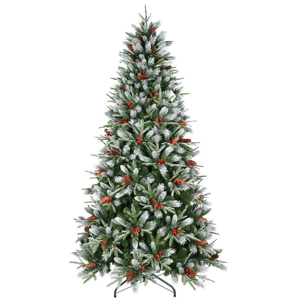 7 ft. Other Snow-Dusted Artificial Christmas Tree Arrangement with