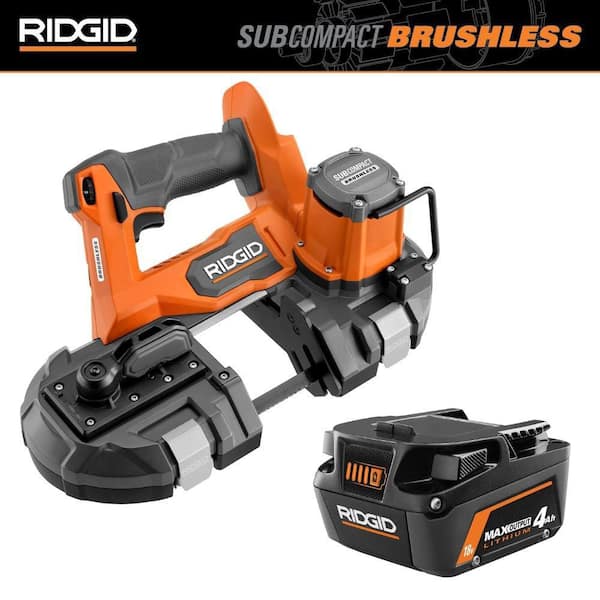 18V SubCompact Brushless Cordless One-Handed Band Saw with 4.0Ah MAX Output Battery