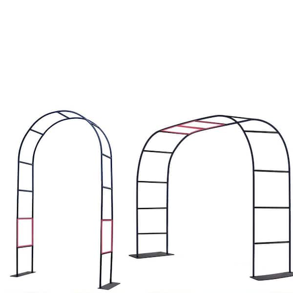 Metal Garden Arch, 7. 9 ft. H x 4. 6 ft. W, Garden Trellis for Various Climbing Plant, Outdoor Garden Lawn Backyard