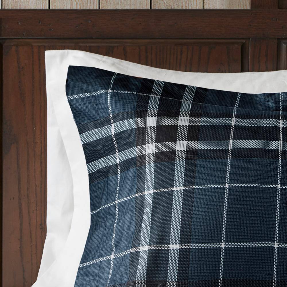 King Navy Down Alternative Microfiber Comforter Set