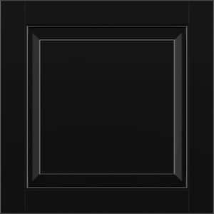 Westerly 11 9/16-in. W x 3/4-in. D x 11 1/2-in. H in Painted Black Cabinet Door Sample