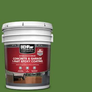 5 gal. #P380-7 Luck of the Irish Self-Priming 1-Part Epoxy Satin Interior/Exterior Concrete and Garage Floor Paint