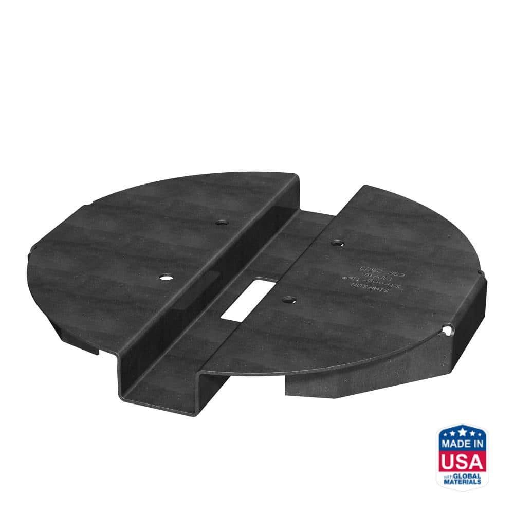 10 in. Black Powder-Coated Hidden Standoff Post Base price history on PriceWatchPro