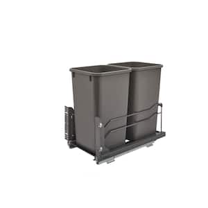 Double 27 qt. Pull-Out Waste Container Soft-Close