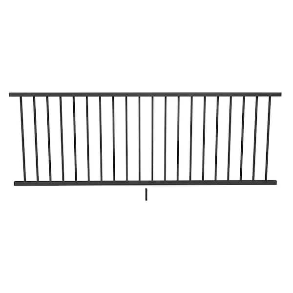 Inspire Railing 32.5 in. H x 8 ft. W Aluminum Black Sand Level Panel Pre-Assembled Railing Kit