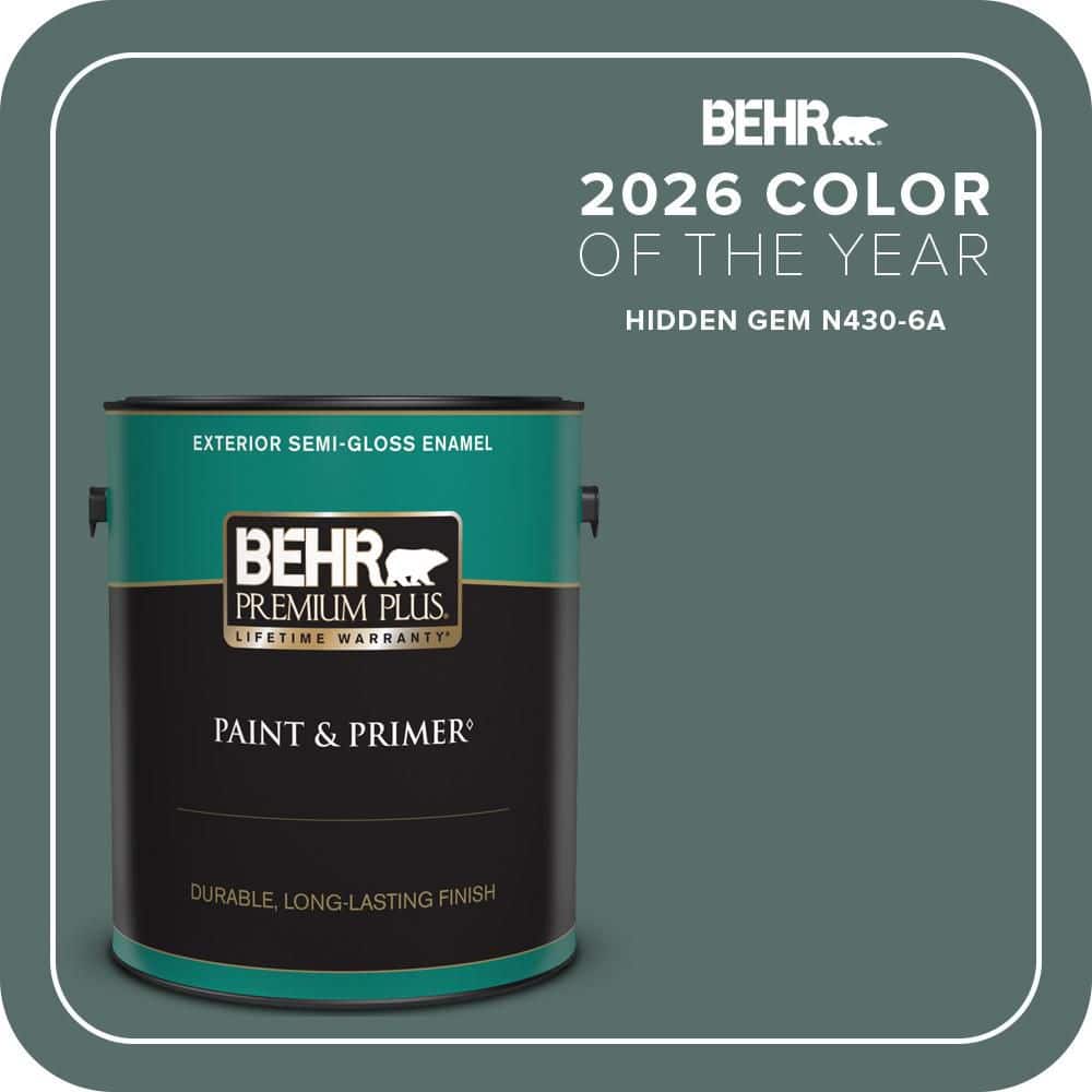 1 gal. #N430-6A Hidden Gem Semi-Gloss Enamel Exterior Paint & Primer price history on PriceWatchPro