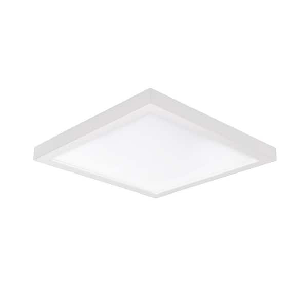 WAC LIMITED Square 5 in. 1-Light White LED Flush Mount 3000K