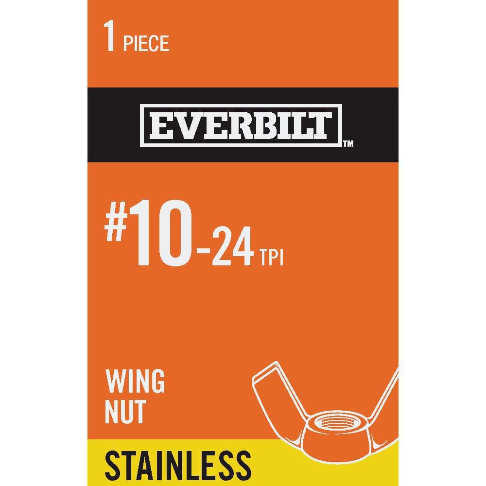 Everbilt 1024 Stainless Steel Wing Nut 800191 The Home Depot