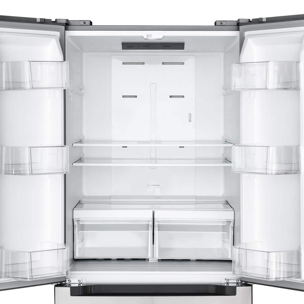 30-Inch Stainless Steel French Door Refrigerator with Dual Freezer Drawers