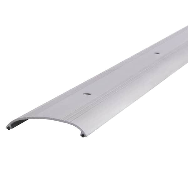 3.5 in. x 36 in. Silver Aluminum Commercial Dome Top Low-Profile Door Weatherstripping Threshold