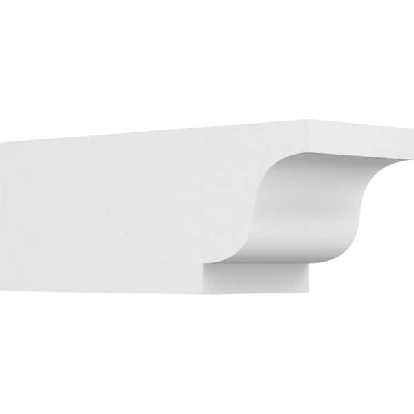Ekena Millwork 6 in. x 6 in. x 16 in. Standard Newport Architectural Grade PVC Rafter Tail Brace