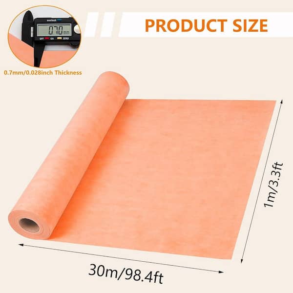 Waterproofing Membrane 324 sq. ft. for Bathroom Shower 27.6mil