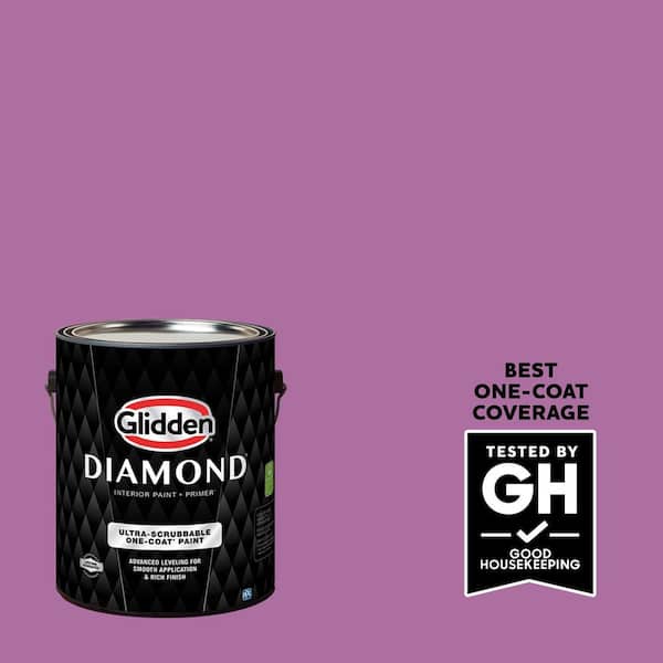 Glidden Diamond 1 gal. #PPG1251-6 Mulberry Bush Eggshell Interior Paint with Primer
