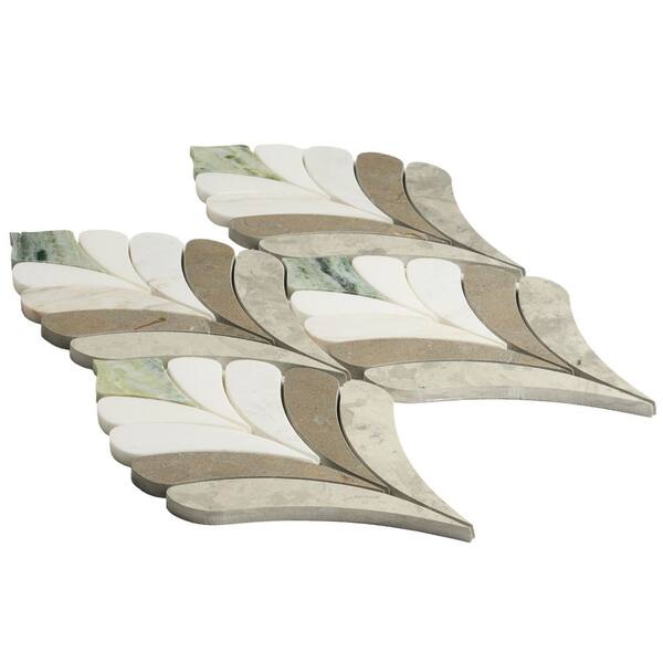 Ivy Hill Tile Bloom Grigio Gray Floral 14.09 in. x 15.15 in