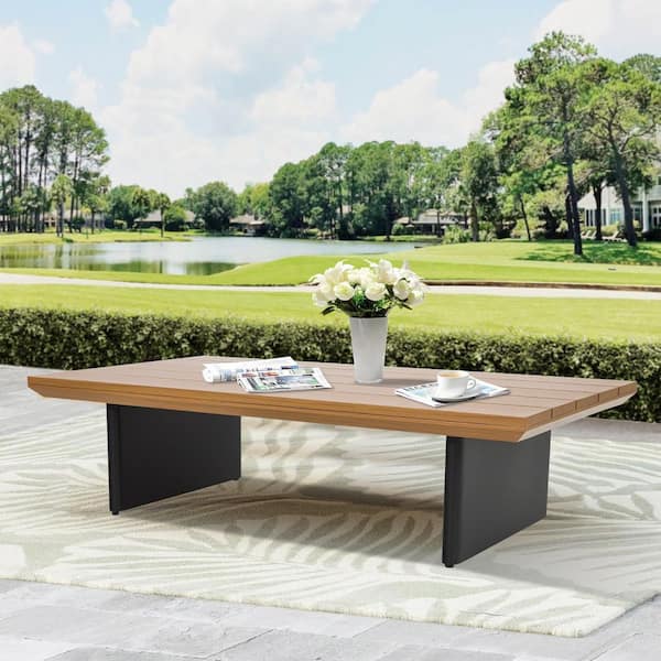 Sereno Rectangular Aluminum Outdoor Coffee Table
