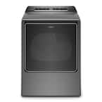 8.8 cu. ft. 240-Volt Smart Chrome Shadow Electric Dryer with Steam and Advanced Moisture Sensing Technology, ENERGY STAR