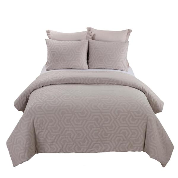 DONNA SHARP Seville 3-Piece Blush Cotton King Comforter Set
