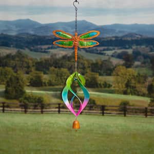 8 in. Dragonfly Resin Spinning Hanging Decor