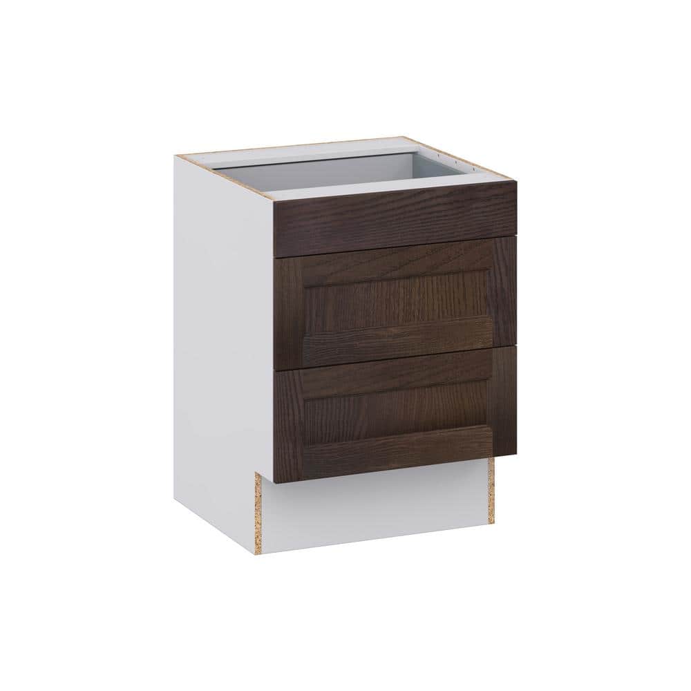 J COLLECTION Lincoln Chestnut Solid Wood Assembled 24 in. W x 32.5 in. H x 23.75 in. D ADA