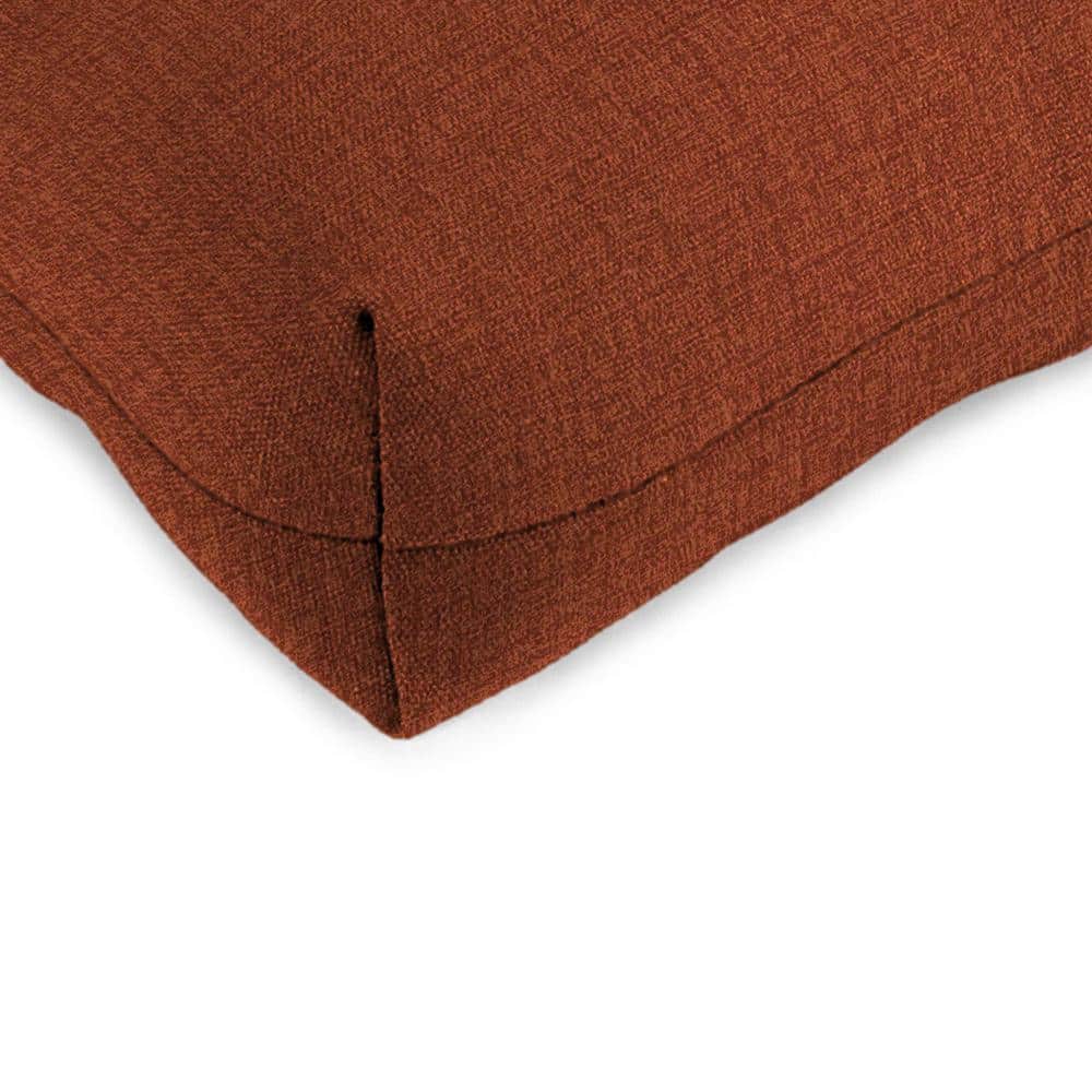 Husk Texture Brick Red Outdoor Wicker Cushion Set