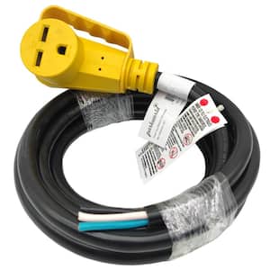 15 ft. 10/3 30 Amp 250-Volt NEMA 6-30R Female Connector to 3-Wires Replacement Power Cord with Handle, Black