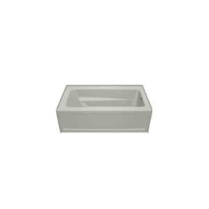 PRIMO 60 in. x 30 in. Whirlpool Bathtub with Right Drain in Oyster