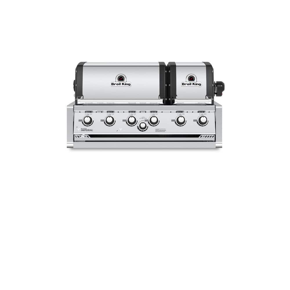 Imperial S 670 6-Burner Built-In Natural Gas Grill Head with Rear Rotisserie Burner