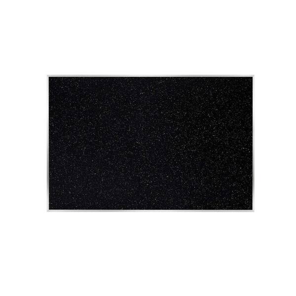 ghent Recycled Rubber 48 in. x 96 in. Bulletin Board with Aluminum