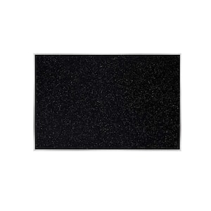 Recycled Rubber 48 in. x 120 in. Bulletin Board with Aluminum Frame, Confetti, (1-Pack)