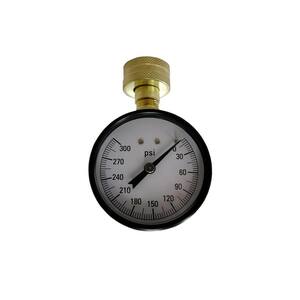 300 psi Water Test Gauge with 3/4 in. Hose Connection