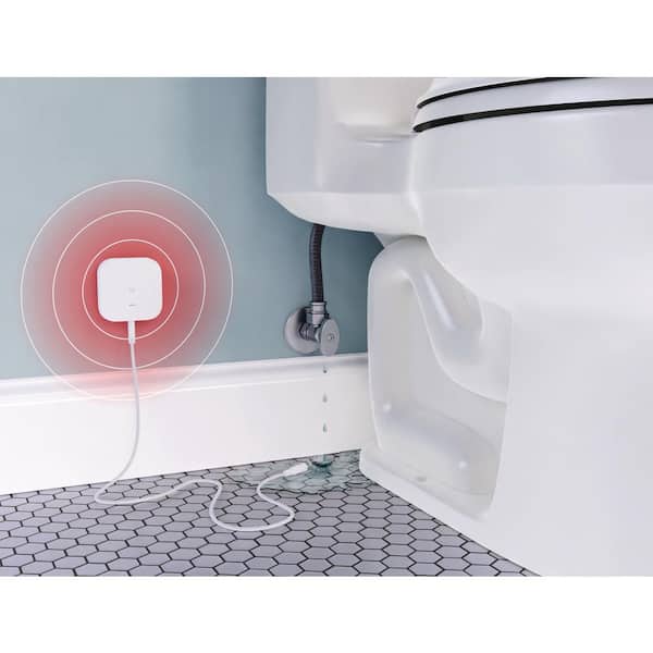 Defiant - Wireless Battery Operated Smart Water Leak Detector with 4 ft. Sensing Cable 1-Pack Powered by Hubspace