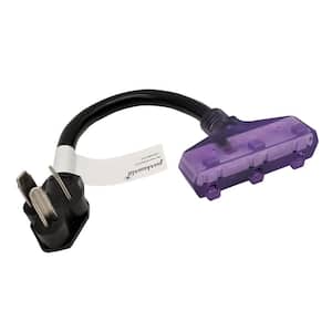 1 ft. 10/3 3-Wire 30 Amp 125-Volt Dryer 3-Prong NEMA 10-30P to 3x 5-15R Tri-Outlets Adapter Cord