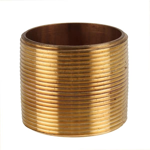 2 in. MIP Brass Pipe Close Nipple Fitting