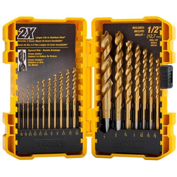 DEWALT Titanium Pilot Point Drill Bit Set (18-Piece)