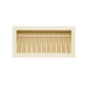 Oxford Assembled 30 in. x 15 in. x 12 in. Wall Dish Holder Cabinet in Creamy White