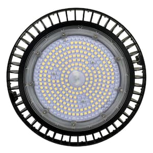 UFO 1 ft. 150-Watt Equivalent Integrated LED Black Finish High Bay Light