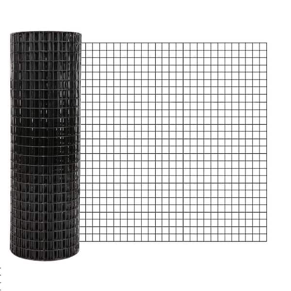 1/2 in. x 4 ft. x 50 ft. Black Hardware Cloth Fencing 19-Gauge Galvanized Steel Farm Garden Fencing Mesh 1-Pack