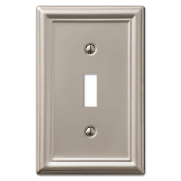AMERELLE Metallic 1-Gang Toggle Wall Plate (1-Pack)