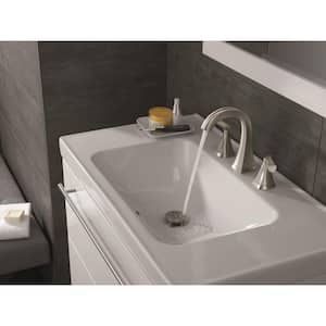Pierce 8 in. Widespread 2-Handle Bathroom Faucet in SpotShield Brushed Nickel