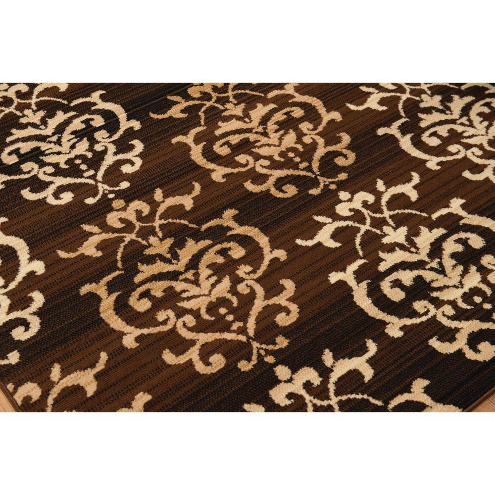 Dallas Countess Brown and Ivory Synthetic 5' x 7' Area Rug